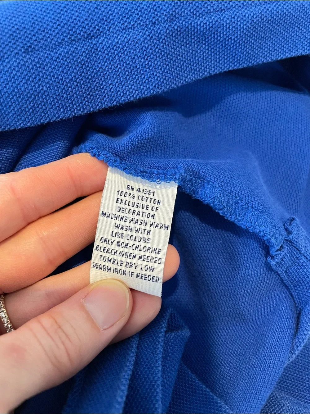 Polo by Ralph Lauren Royal Blue Polo with Orange Pony